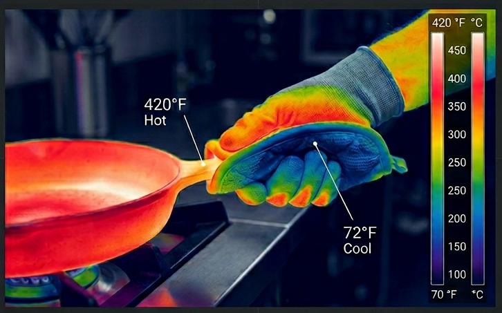 potholder thermal efficiency test analysis